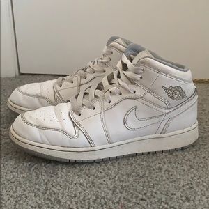 White Nike Air Jordan’s